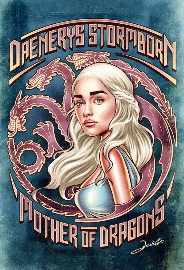 Iconic-Series-and-Movie-Heroes-daenerys-game-of-thrones-600x877